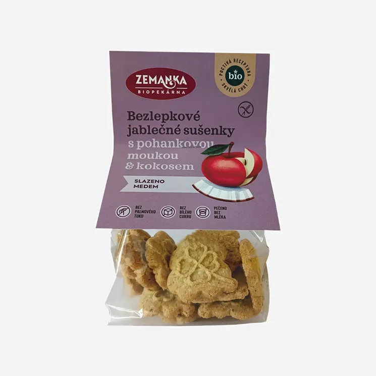 Bezlepkové pohankovo jablečné sušenky s kokosem BIO 6 x 100 g